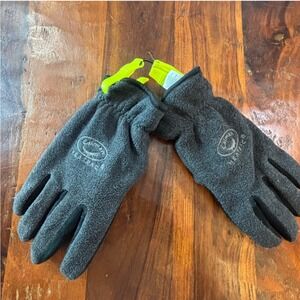 Caiman Heatrac 2396 Insulated Deerskin Fleece Gloves Gray Black‎ Mens XL